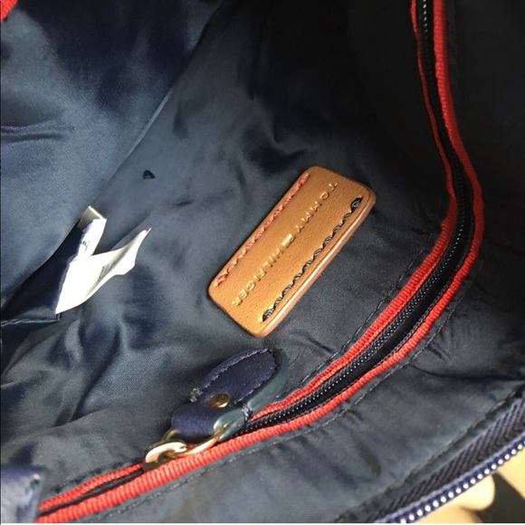 Tommy Hilfiger Navy Stripe Quilted Handbag - Picture 4 of 4